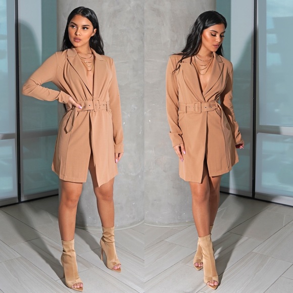 Camel Trench Jacket - Picture 3 of 6